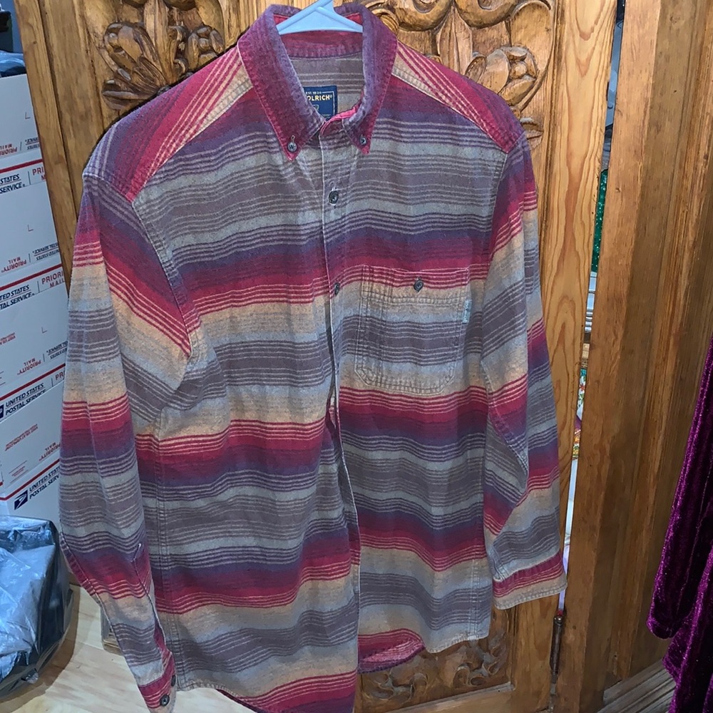 EUC Woolrich medium chamois shirt